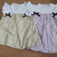 花柄ワンピース 2枚セットのサムネイル