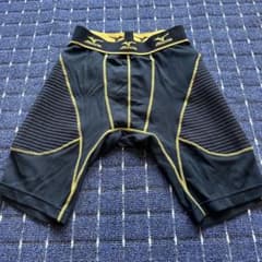 Mizuno スライディングパンツ Lサイズ ブラック/イエローのサムネイル