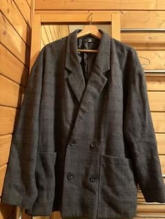CAMBIO グレー系 ダブルブレストジャケット - メルカリ
