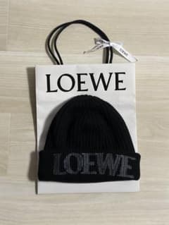 LOEWE ロエベ ニット帽 ビーニー ブラック - メルカリ