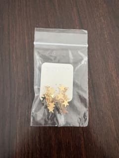 GOLDY スターじゃらじゃらピアス　ゴールド　ゴールディのサムネイル