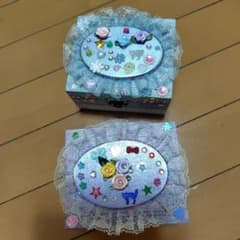女の子用手作り装飾品、収納ケ〜ス2個セットのサムネイル