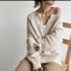 Lavish Gate キーネックアランニットのサムネイル