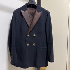 GIORGIO ARMANI ラムレザー ジャケットコート - メルカリ