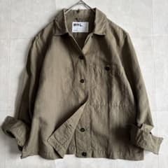 MHL. カバーオール風シャツジャケット カーキ I レディース ショート丈 