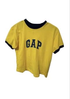 GAP ロゴプリント 半袖Tシャツ イエロー　クロップド丈のサムネイル