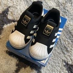 adidas ベビー スリッポン SST360 ブラック 13cmのサムネイル