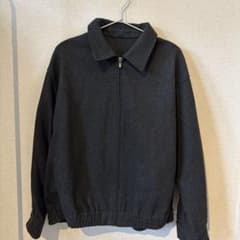 【UNIQLO】ジップアップブルゾン ダークグレーのサムネイル