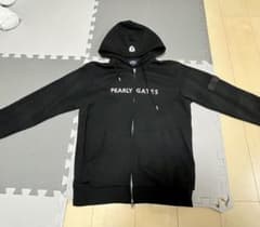 PEARLY GATES ブラック フード付きパーカー サイズ4 - メルカリ