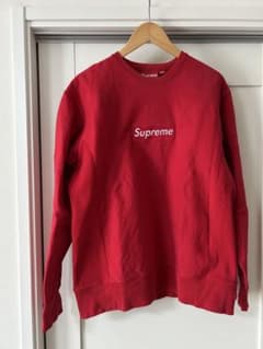 あ*さ様 Supreme レッド クルーネック スウェット ボックスロゴのサムネイル