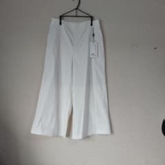 ホワイト ワイドパンツ サイズ38 HC082Lのサムネイル