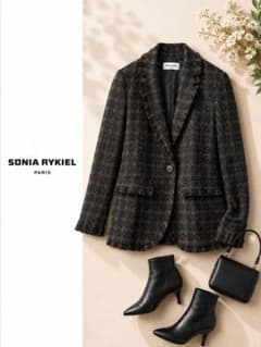 SONIA RYKIEL ソニアリキエル ラメツイード ジャケット フリンジ