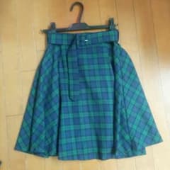 ENVYM 紺チェックスカートのサムネイル