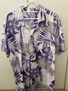 Palmwave Hawaii アロハシャツ M 紫のサムネイル