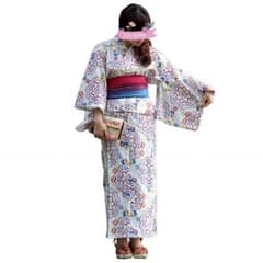 チチカカ セパレート浴衣（二部式）サンクリ柄 ホワイト 帯なしのサムネイル