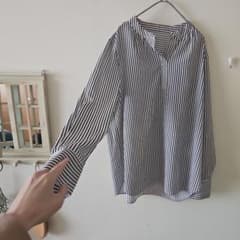 les muesストライプデザイン長袖シャツ - メルカリ