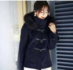RUIRUE BOUTIQUE フォックスファーショートダッフルコート Mサイズ