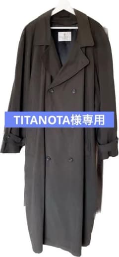 【BILL BLASS/ビルブラス】トレンチコート カーキ 古着のサムネイル