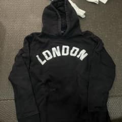 LONDON プリント 黒 パーカーのサムネイル