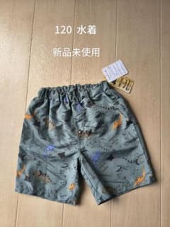 恐竜柄 キッズ 水着 サーフパンツ 120cmのサムネイル