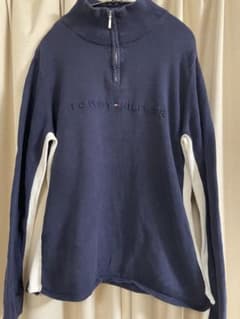 TOMMY HILFIGER ハーフジップ ニット ネイビーのサムネイル