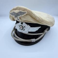 ⭐️希少⭐️ ドイツ空軍 士官用制帽 鷲章 58 白地 ヴィンテージ 軍物 m36957055854_1.jpg?1754457934
