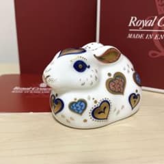 ロイヤルクラウンダービー うさぎ ペーパーウェイト ニューイヤーラビット ロイヤルクラウンダービー うさぎ ペーパーウェイト ニューイヤー