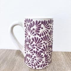 タラベラ焼き マグカップ【パープル】 メキシコ直輸入のサムネイル