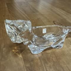 SASAKI CRYSTAL 猫型 ガラス小物入れ - メルカリ