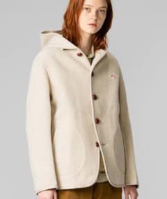 【なおさま専用☺︎】DANTON ウールモッサ　シングルフードジャケットのサムネイル
