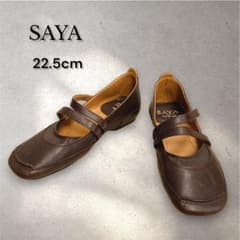 【美品】SAYA サヤ ダブルストラップ メリージェーン フラットシューズ 美品】SAYA サヤ ダブルストラップ メリージェーン フラットシューズ