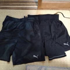 PUMA ブラックショートパンツ ドットパターンのサムネイル