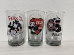 Felix the Cat クリアグラス 3個セット - メルカリ