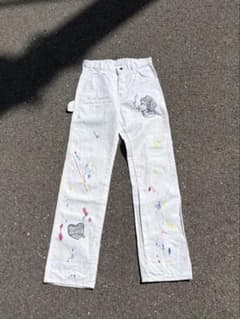 一点物‼️ Dickies ペインターパンツ ホワイト ワーク 山田蓮 アメカジ 一点物‼️ Dickies ペインターパンツ ホワイト ワーク 山田蓮 アメカジ