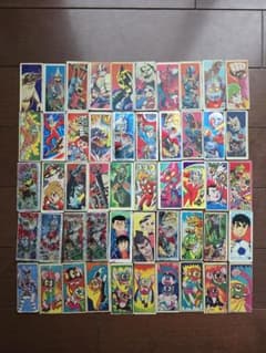 昭和レトロ懐かしのアニメ・特撮ヒーローもののメンコいろいろ50枚