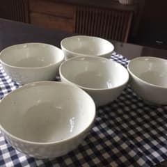 雪粉引き✳︎多用丼5個セットのサムネイル