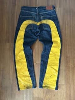 evisu 大黒 黄色 激レア イエロー デニムジーンズ - メルカリ