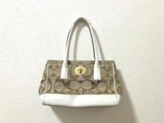 COACH ハンドバッグ シグネチャー ホワイトのサムネイル