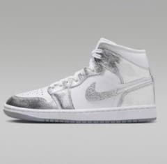 NIKE ハイカット エアジョーダン 1 MID SE シルバー 23.5cm - メルカリ
