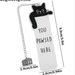 猫のしおり　ブックマーク　メタル製　黒猫　おしゃれ　読書のサムネイル