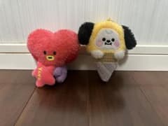 BT21 TATA CHIMMY ぬいぐるみ マスコット 2体セットのサムネイル
