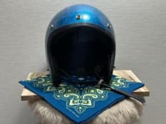 VIKING ジェットヘルメット ブルーメタ ヴィンテージ ハーレーダビッドソン VIKING ジェットヘルメット ブルーメタ ヴィンテージ ハーレー
