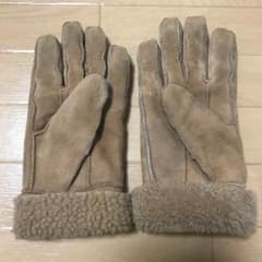 【値下げしました】BEAMS ビームス スエード レザーグローブ サンド 手袋のサムネイル