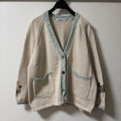 ★美品★ Jocomomola ホコモモラ カーディガン 刺繍 Fサイズのサムネイル