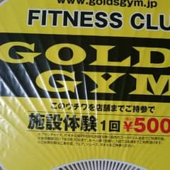 ゴールドジム 施設体験券付き団扇のサムネイル