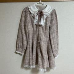 訳あり SecretHoney ツイード ワンピース ピンク シーハニのサムネイル