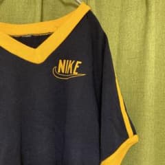 最終価格希少品 NIKE ナイキ スウェットTシャツ リンガーのサムネイル