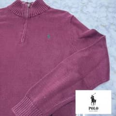古着 ラルフローレン ハーフジップ ニット polo POLOのサムネイル