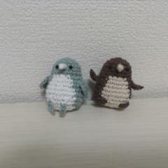 編み物 あみぐるみ ペンギン 2体セット 即購入⭕のサムネイル