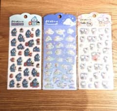 サンリオ ぶくっとシール 3枚セットハンギョドン シナモンロール キティのサムネイル